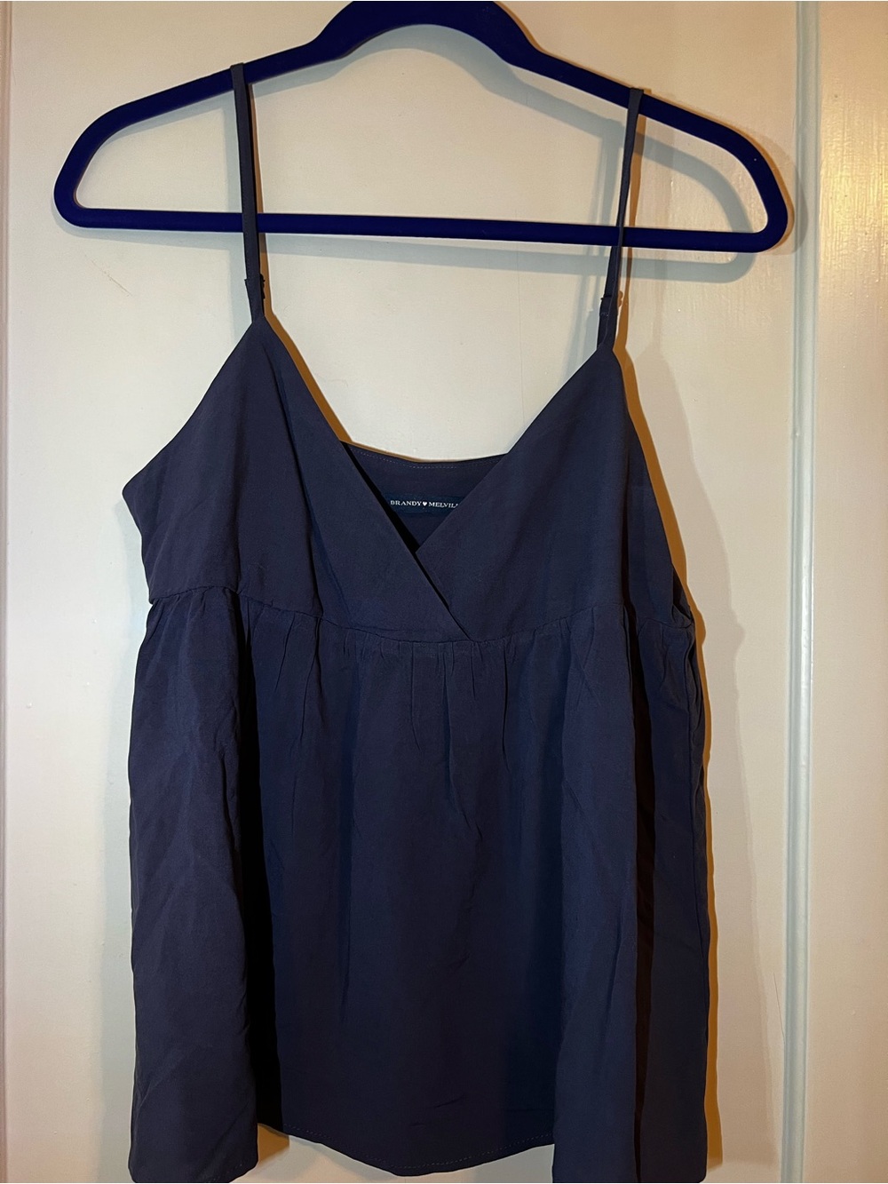 Brandy Melville Black Sleeveless V-Neck Cami Tank Top